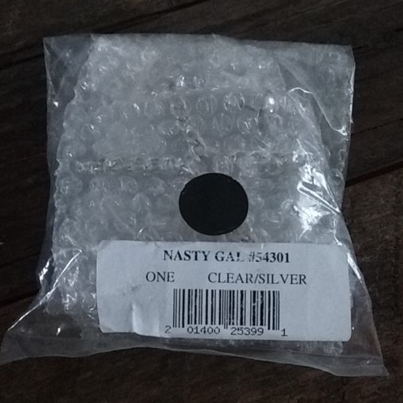 Nasty Gal Renegade Chain Clear Disc Earrings - Picture 5 of 5